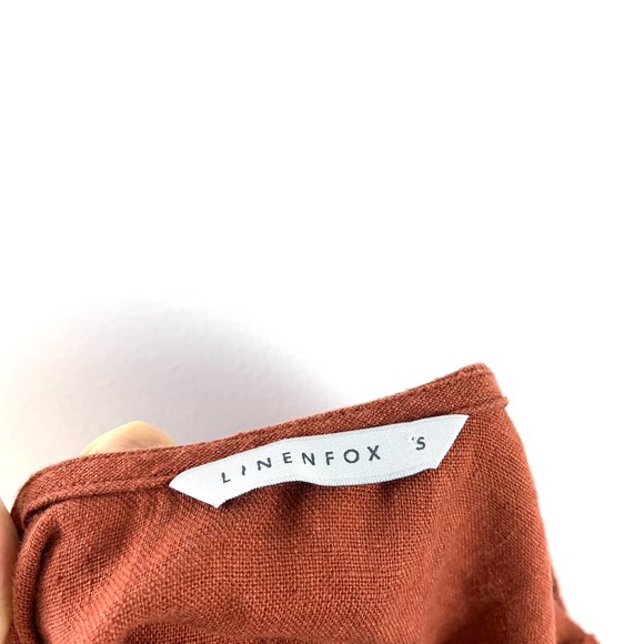 Linenfox Rust Midi Dress - Picture 7 of 9